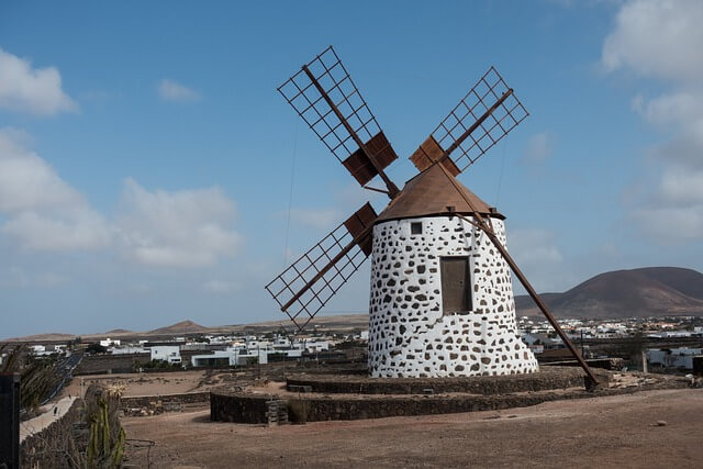 molinos de viento en fuerteventura